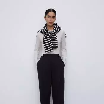 Брюки из хлопка и шелка 12 STOREEZ