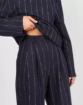 Брюки костюмные с защипами S