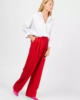 Брюки костюмные с защипами S