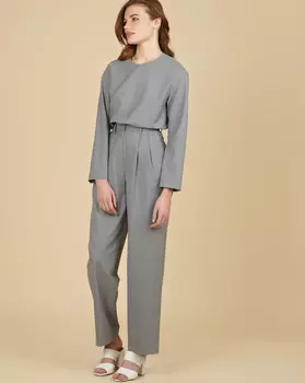 Брюки костюмные с защипами XXS