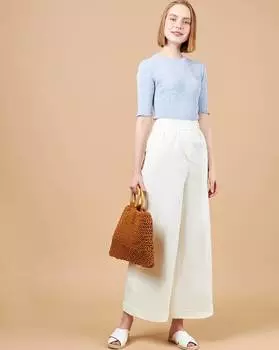 Брюки-моряк из плотного хлопка XS