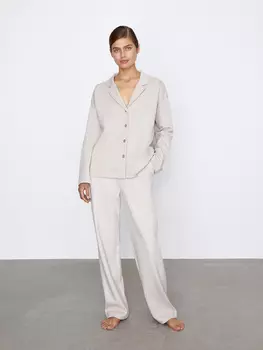 Брюки прямые из трикотажа