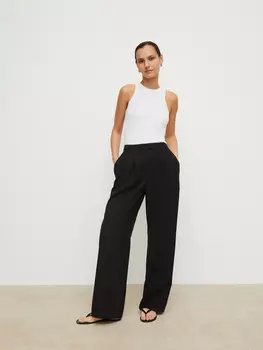 Брюки прямые со складками