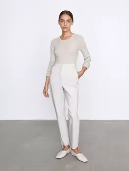 Брюки с асимметричным низом