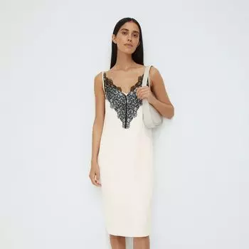 Платье-комбинация с кружевом