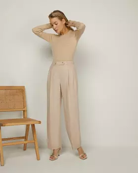 Брюки с защипами