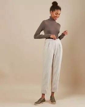 Брюки с защипами XS