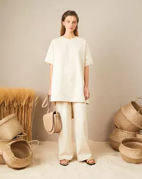 Брюки широкие