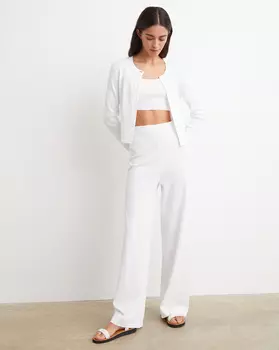 Брюки широкие из тонкого трикотажа