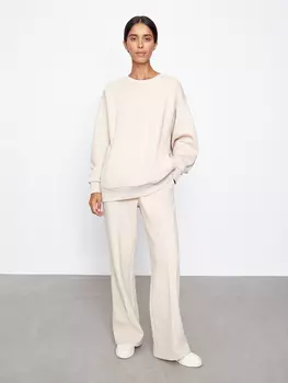 Брюки широкие с начесом