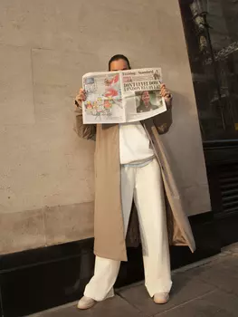 Брюки широкие со стрелками