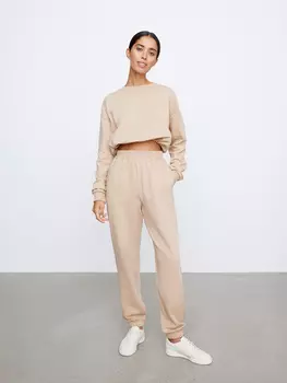 Брюки спортивные с завышенной талией