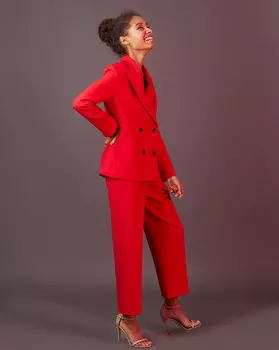 Брюки свободные со складками M