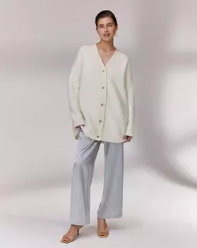 Брюки свободные в пижамном стиле