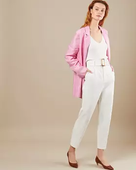 Брюки укороченные с пряжкой M