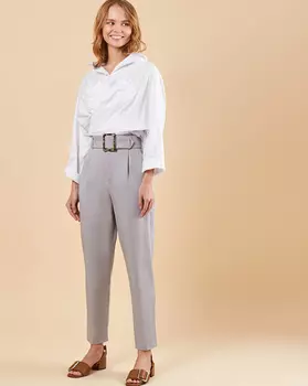 Брюки укороченные с пряжкой S