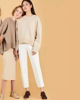 Брюки укороченные с разрезами S