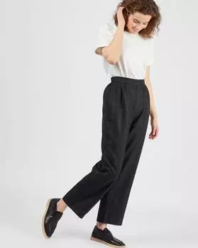 Брюки укороченные со складками S