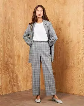 Брюки укороченные, со складками XXS