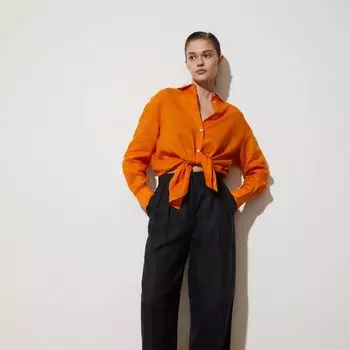 Брюки льняные со стрелками