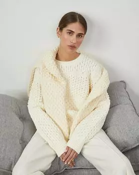 Джемпер ажурный XS