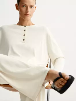 Джемпер из шелка и хлопка 12 STOREEZ