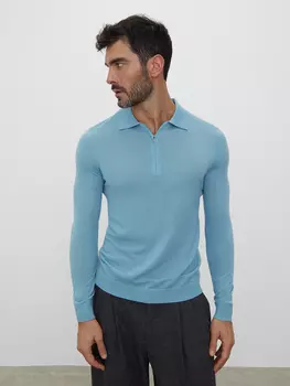 Джемпер-поло на молнии