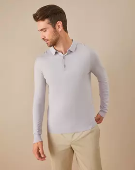 Джемпер-поло с длинным рукавом