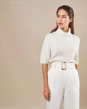 Джемпер с коротким рукавом L