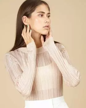 Джемпер с люрексом XS