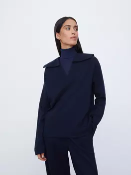 Джемпер с отложным воротником