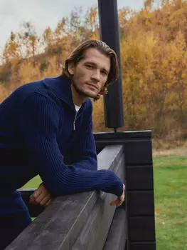 Джемпер с воротником на молнии