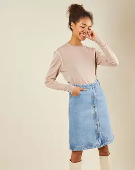 Джинсовая юбка M