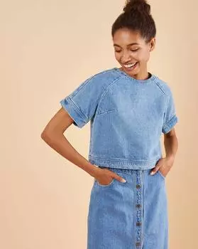 Джинсовый топ XS