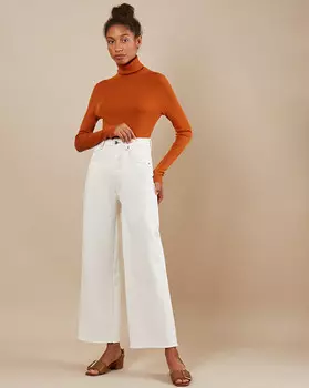 Джинсы широкие со вставками S