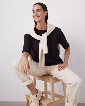 Футболка из тонкого футера