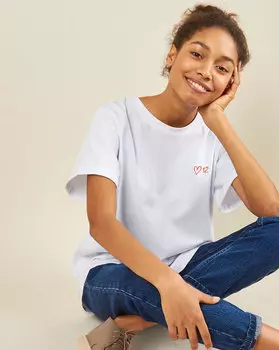 Футболка мужского кроя с вышивкой One size