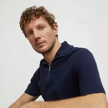 Джемпер с воротником на молнии 12 STOREEZ