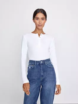 Футболка с застежкой поло