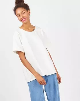 Футболка в мужском стиле из плотного хлопка One size