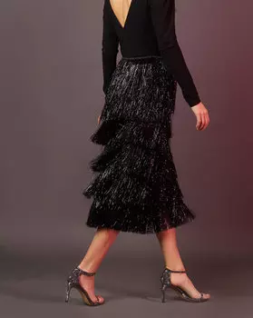 Юбка из бахромы XS