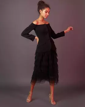 Юбка из сетки XS