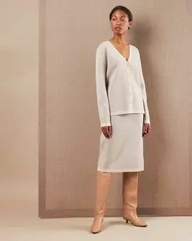 Юбка миди из трикотажа S