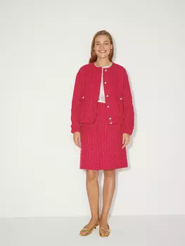 Юбка миди из твида