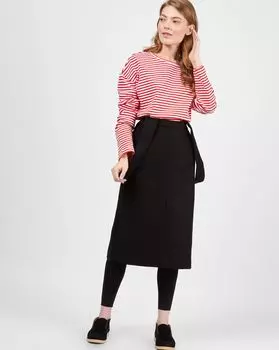 Юбка миди с бретелями XS