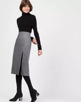 Юбка миди с разрезом сбоку XS