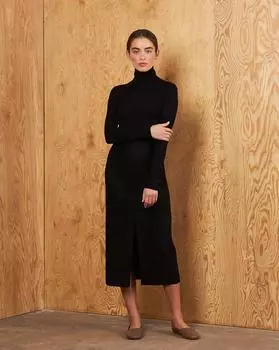 Юбка миди с разрезом XS