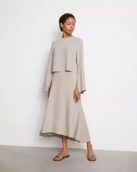 Юбка миди с рельефами