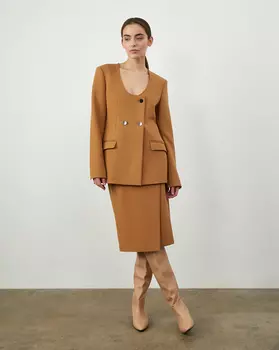 Юбка миди, с запахом