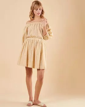 Юбка мини из шитья со сборкой 12 STOREEZ